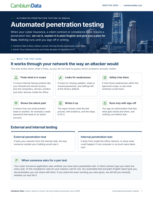 Cover page of the Automated Penetration Testing PDF